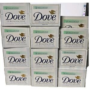 Dove Unscented Moisturizing Beauty Bar Soap 23 4.75 Oz Per Bar‎  Vintage 1996